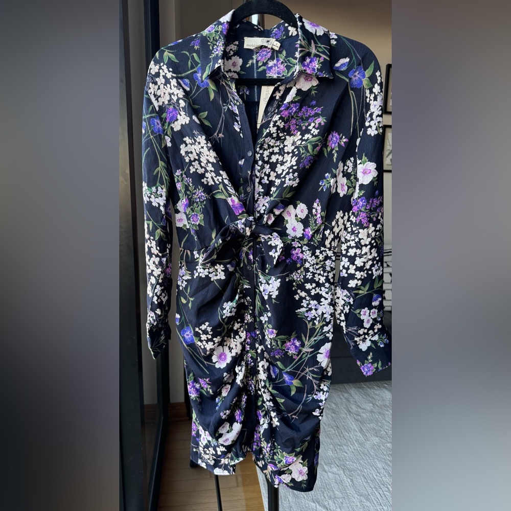 Everleigh Dark Blue Floral Dress